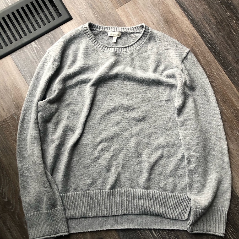 Ella Moss Women’s Heather Gray Crewneck Sweater Size Small